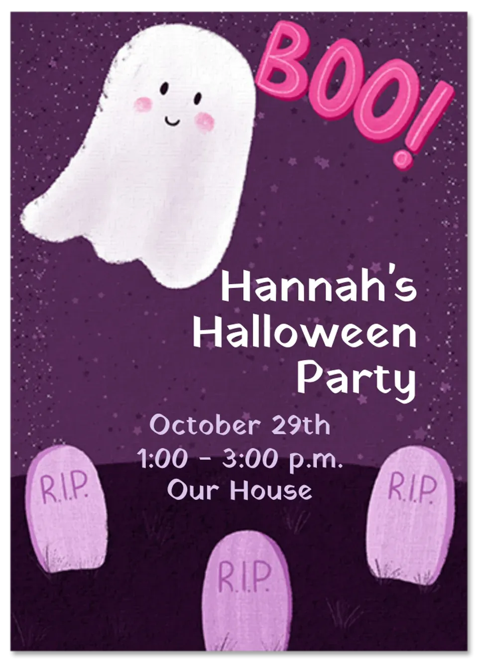 Cute Boo card