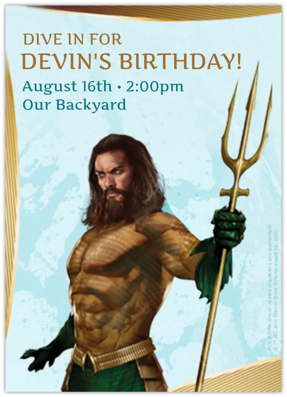 Aquaman card