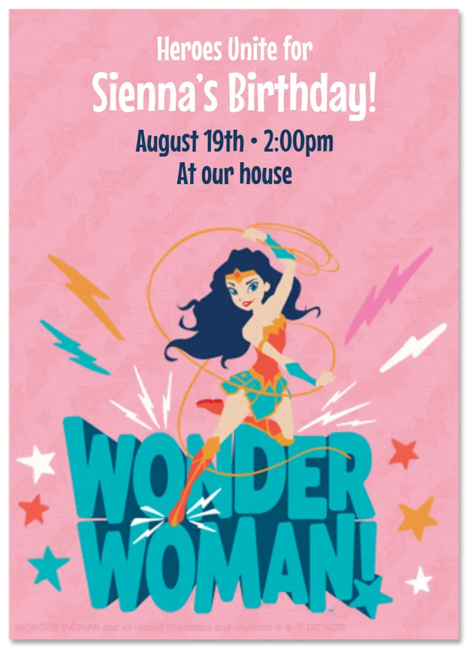 Wonder Woman | Girl Power card