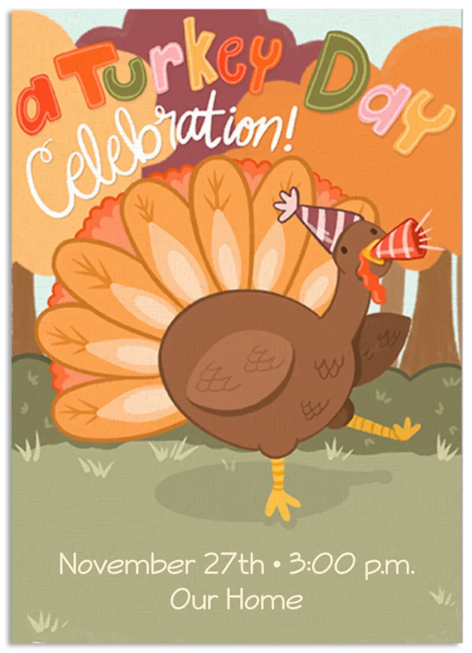 Turkey Day Celebration card
