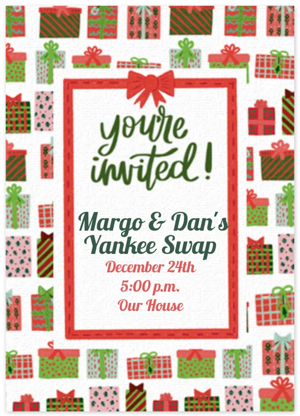 Present Pattern card