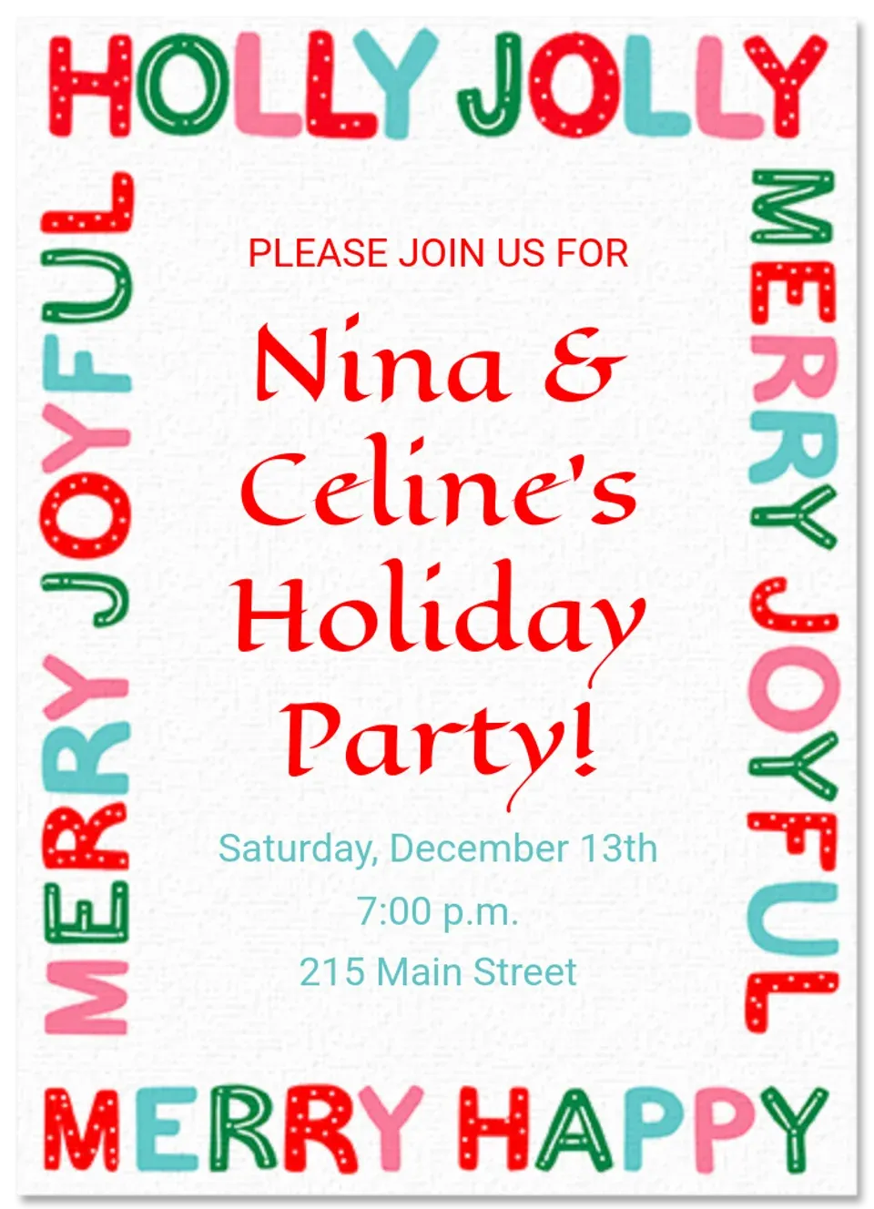 Holiday Feeling card