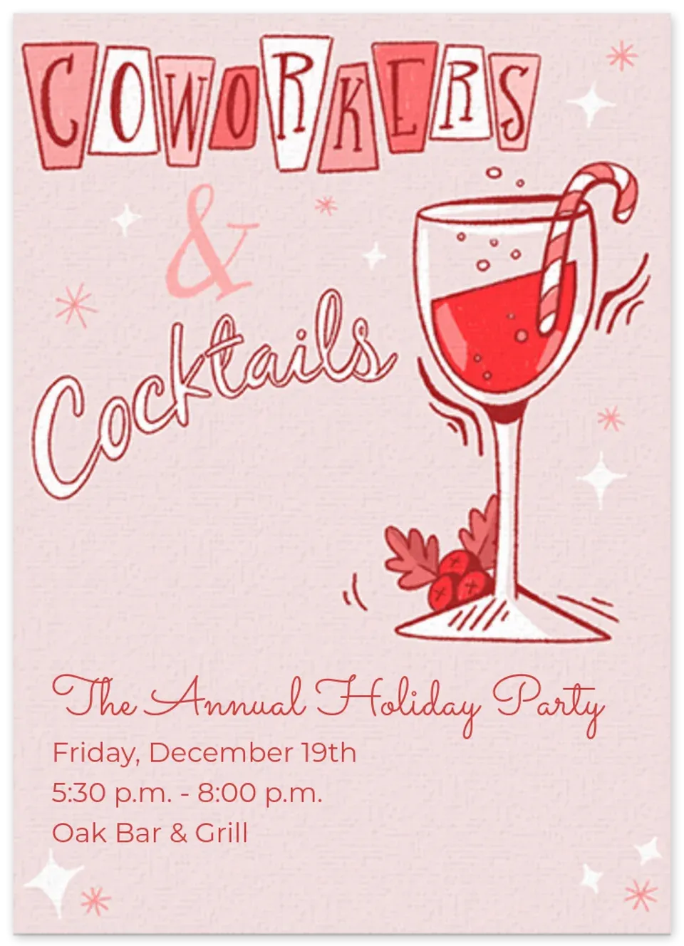 Coworkers & Cocktails card