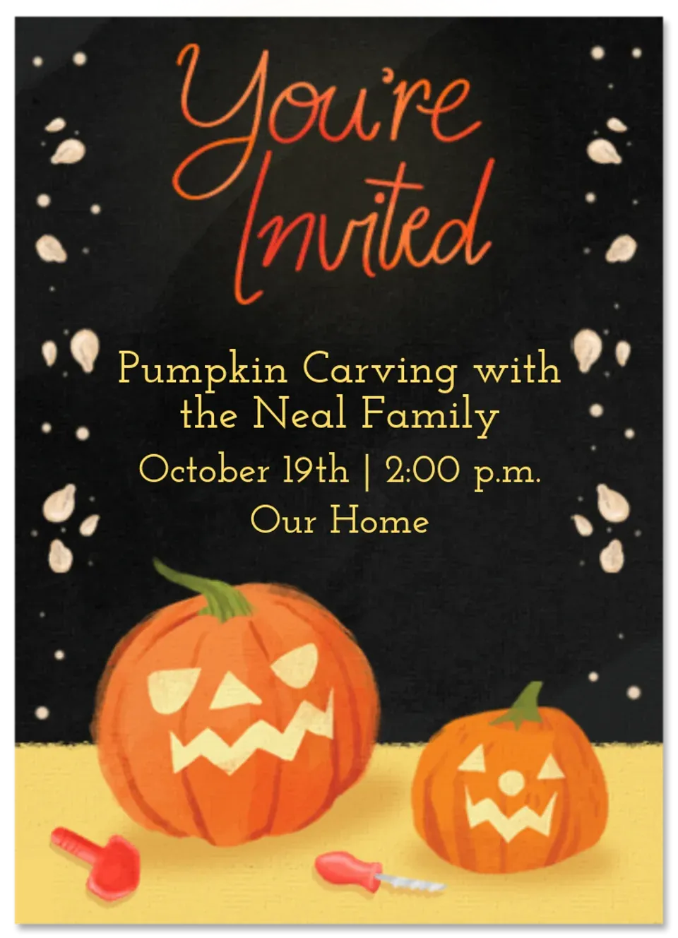 Carved Pumpkins card