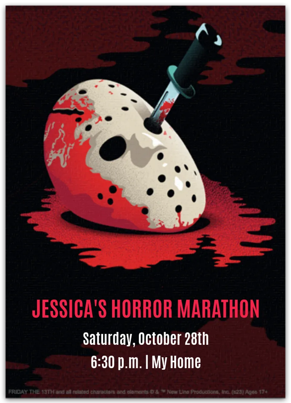 Friday the 13th card