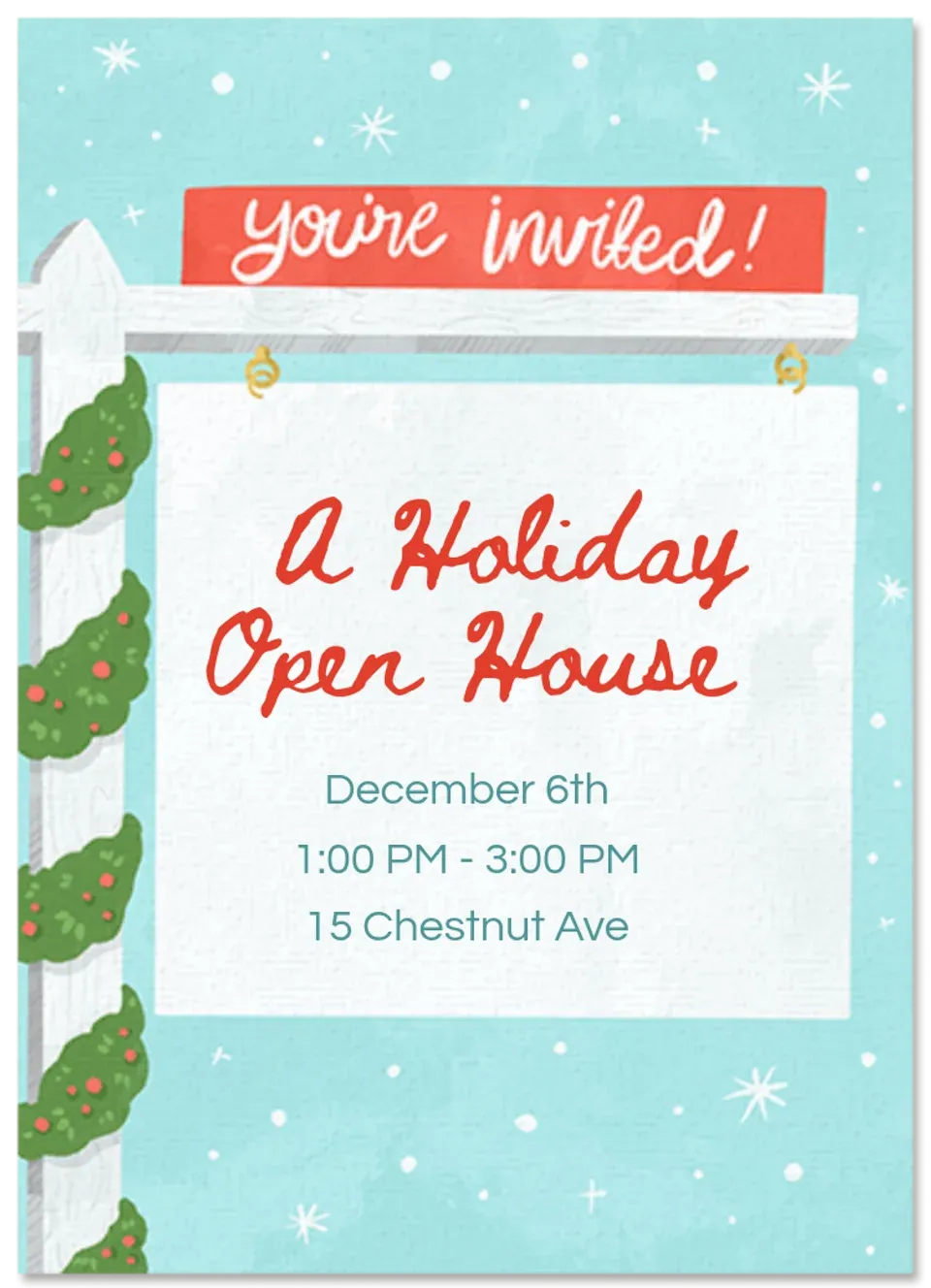Holiday Open House card