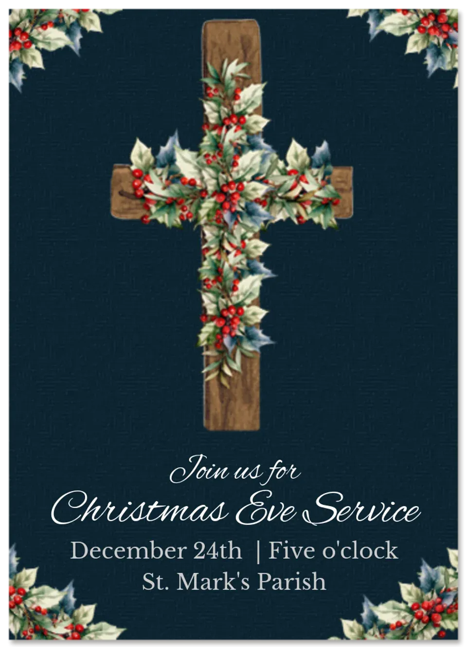 Christmas Cross card