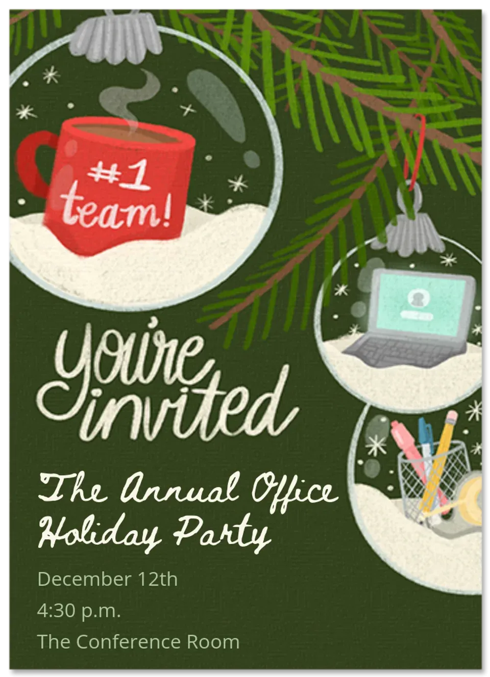 Office Ornaments card