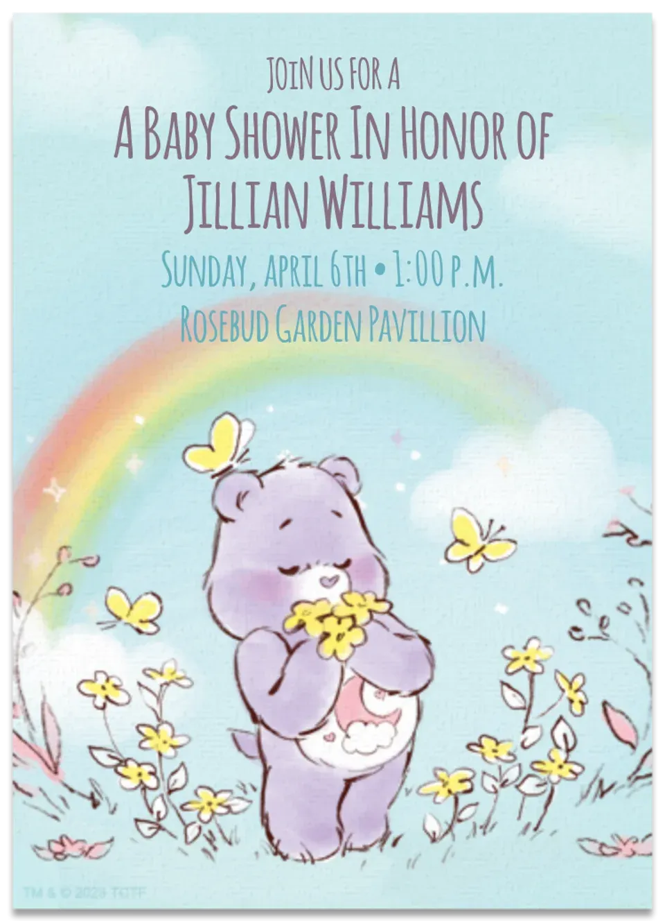 Care Bears | Baby Shower card