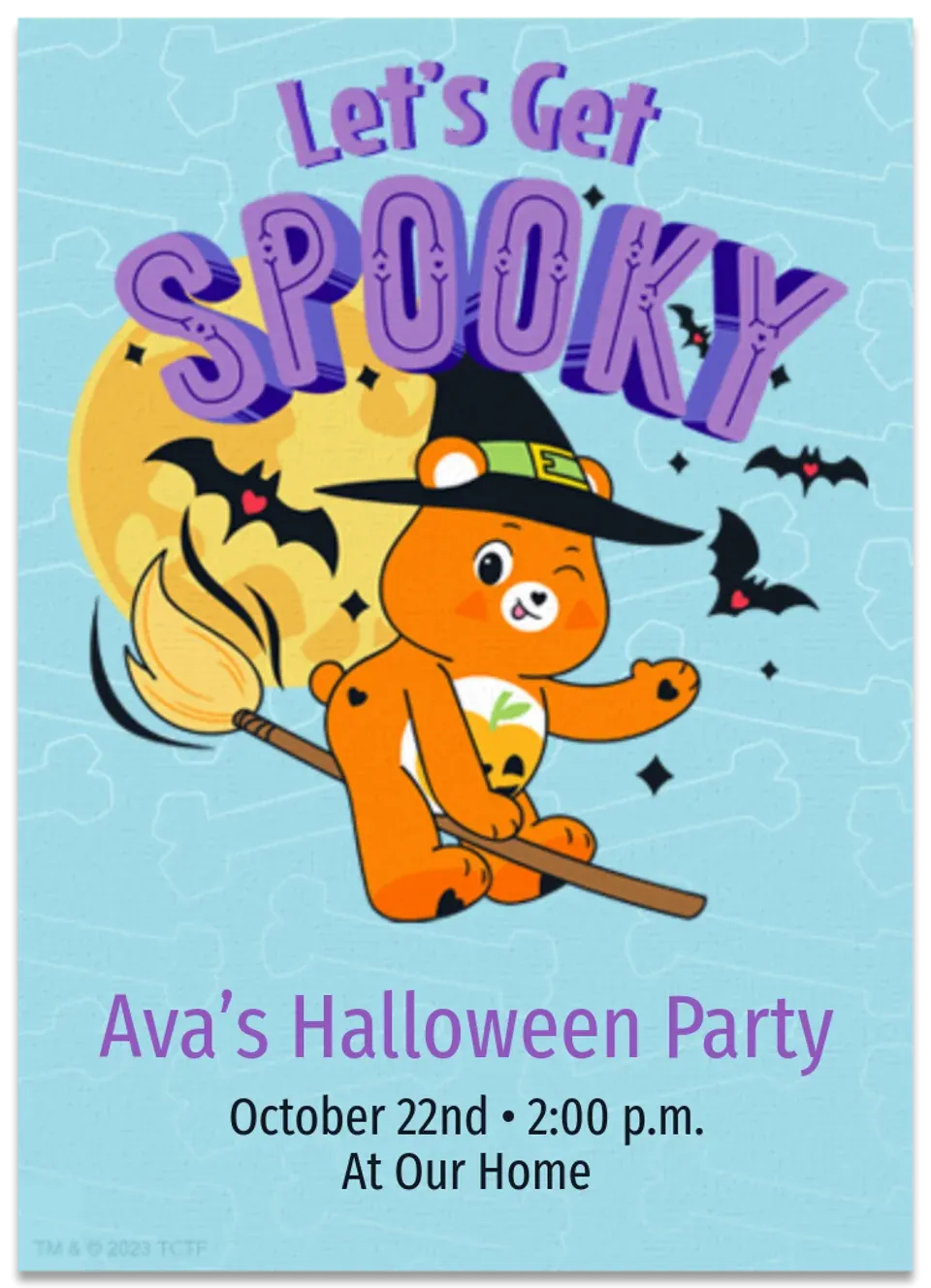 Care Bears | Halloween card