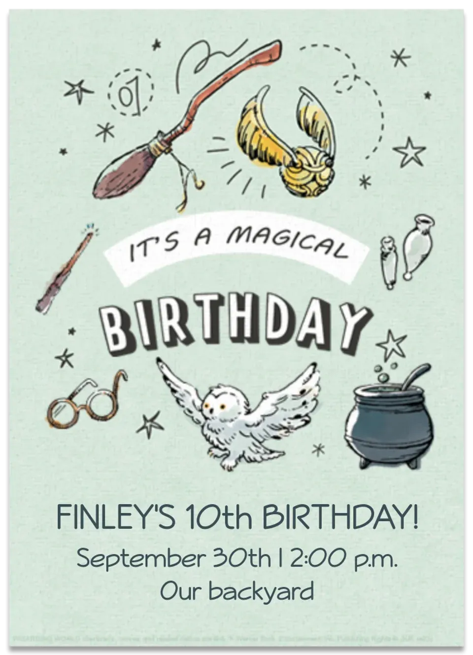 Harry Potter | Watercolor card