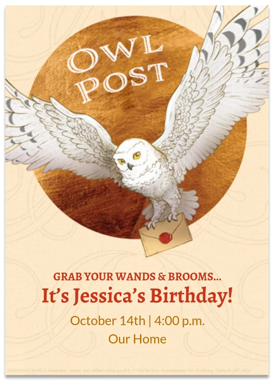 Harry Potter | Hedwig card