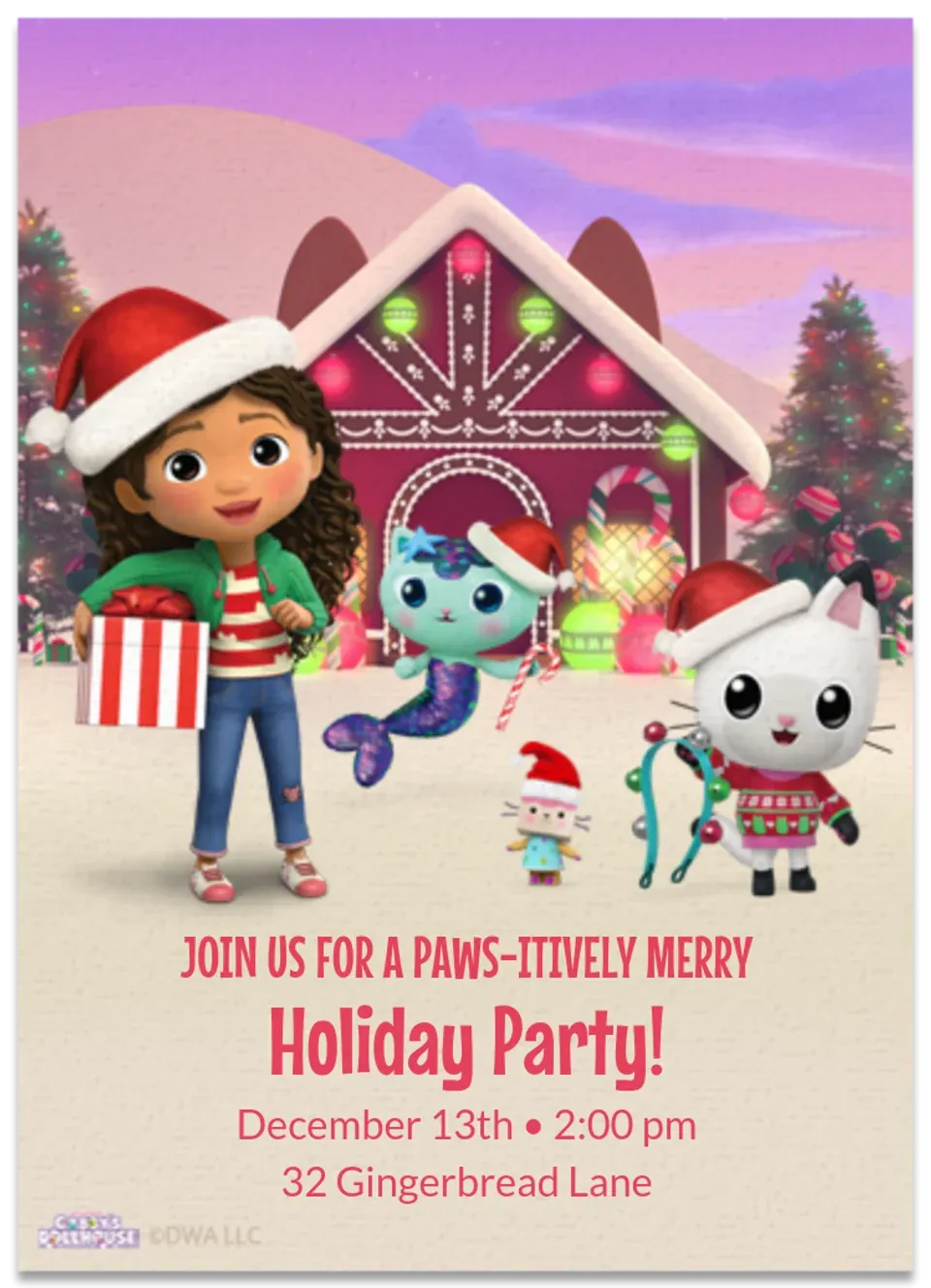 Gabby's Dollhouse | Holiday card