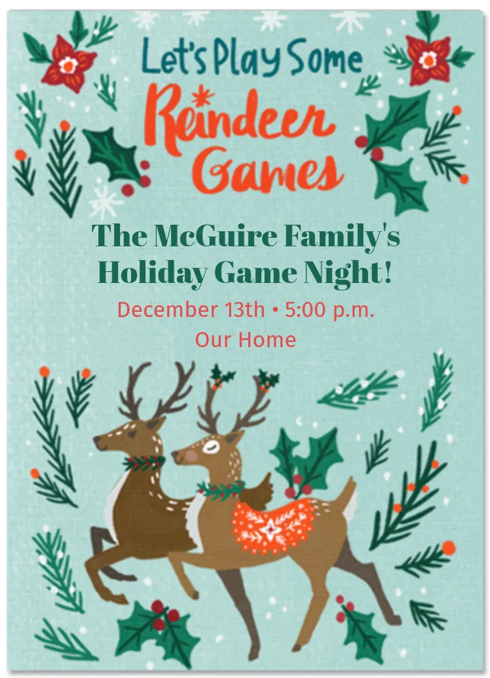 Reindeer Games card