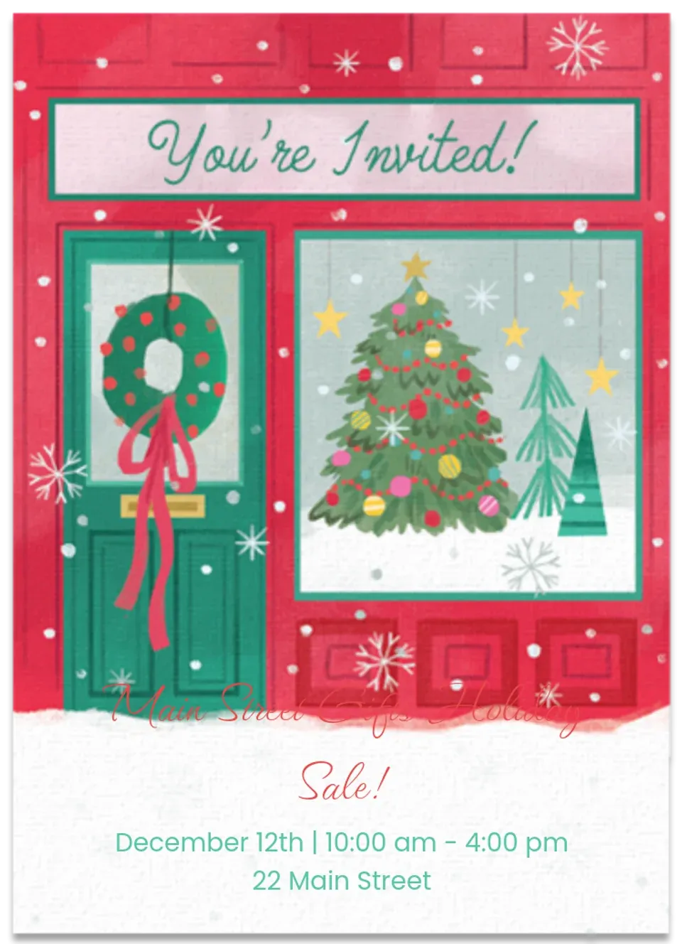 Christmas Shopping card