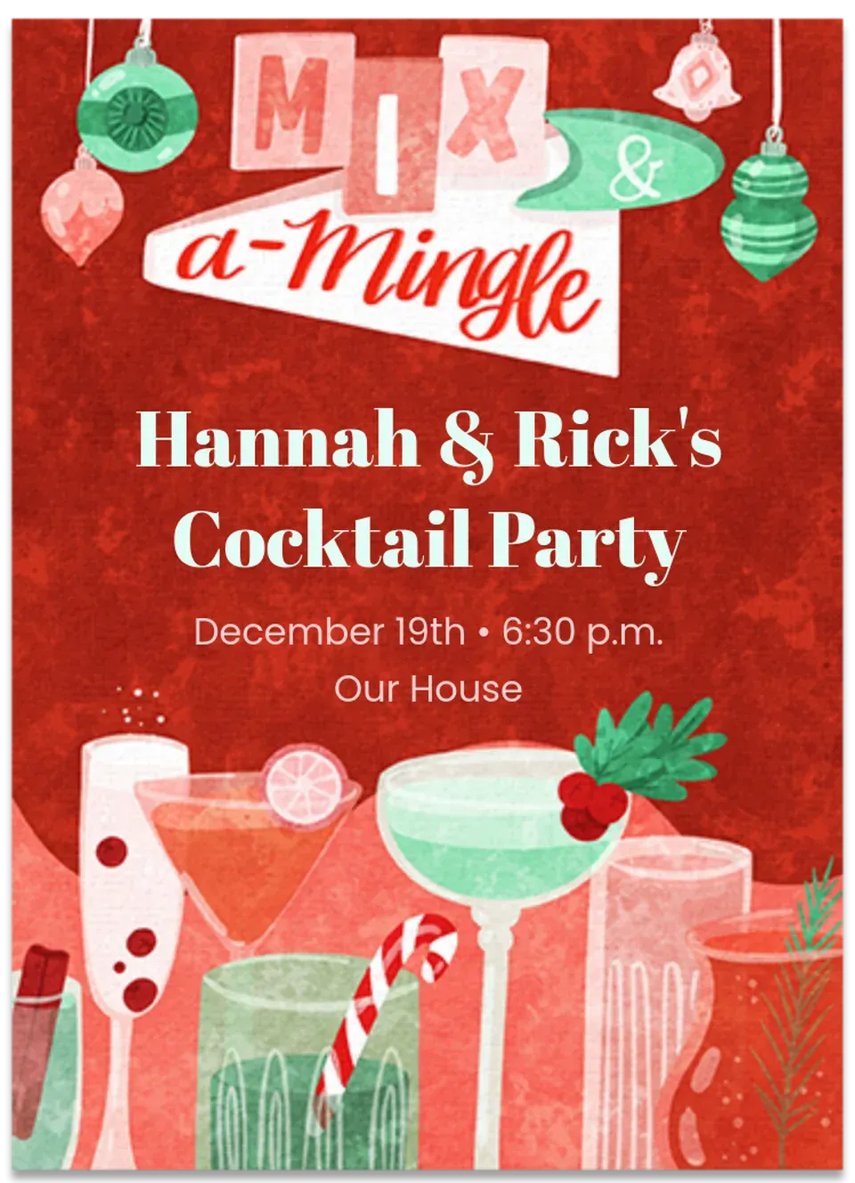 Mix & a-Mingle card
