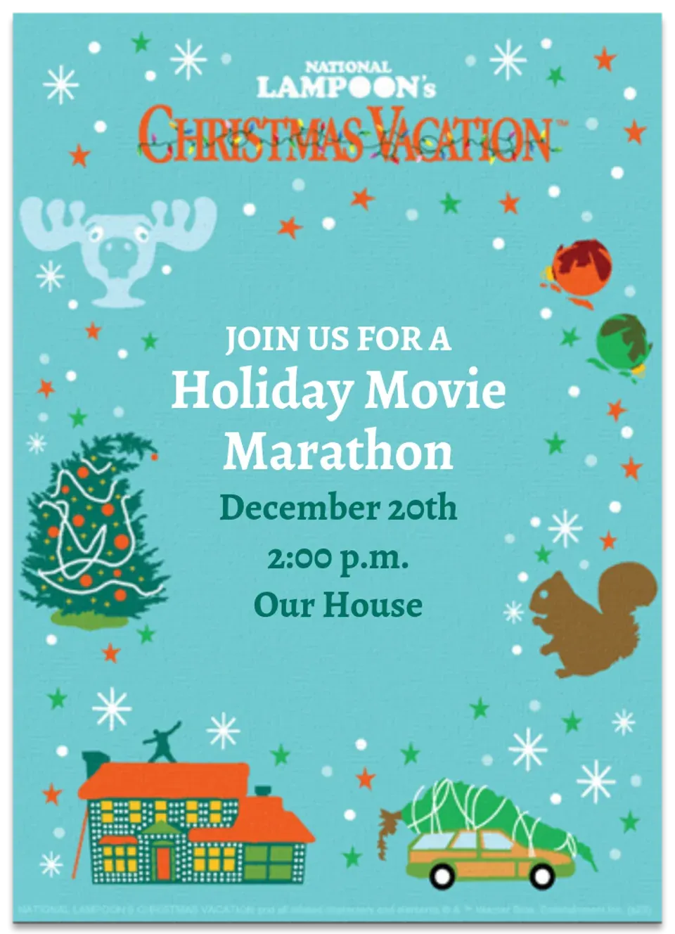 National Lampoon's Christmas card