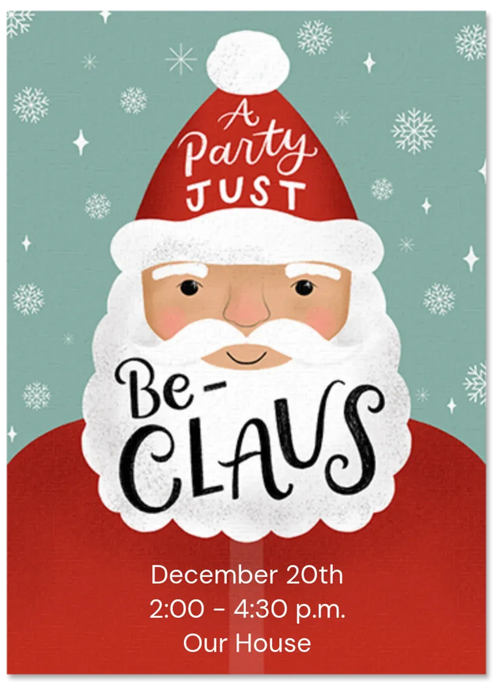 Just Be-Claus card