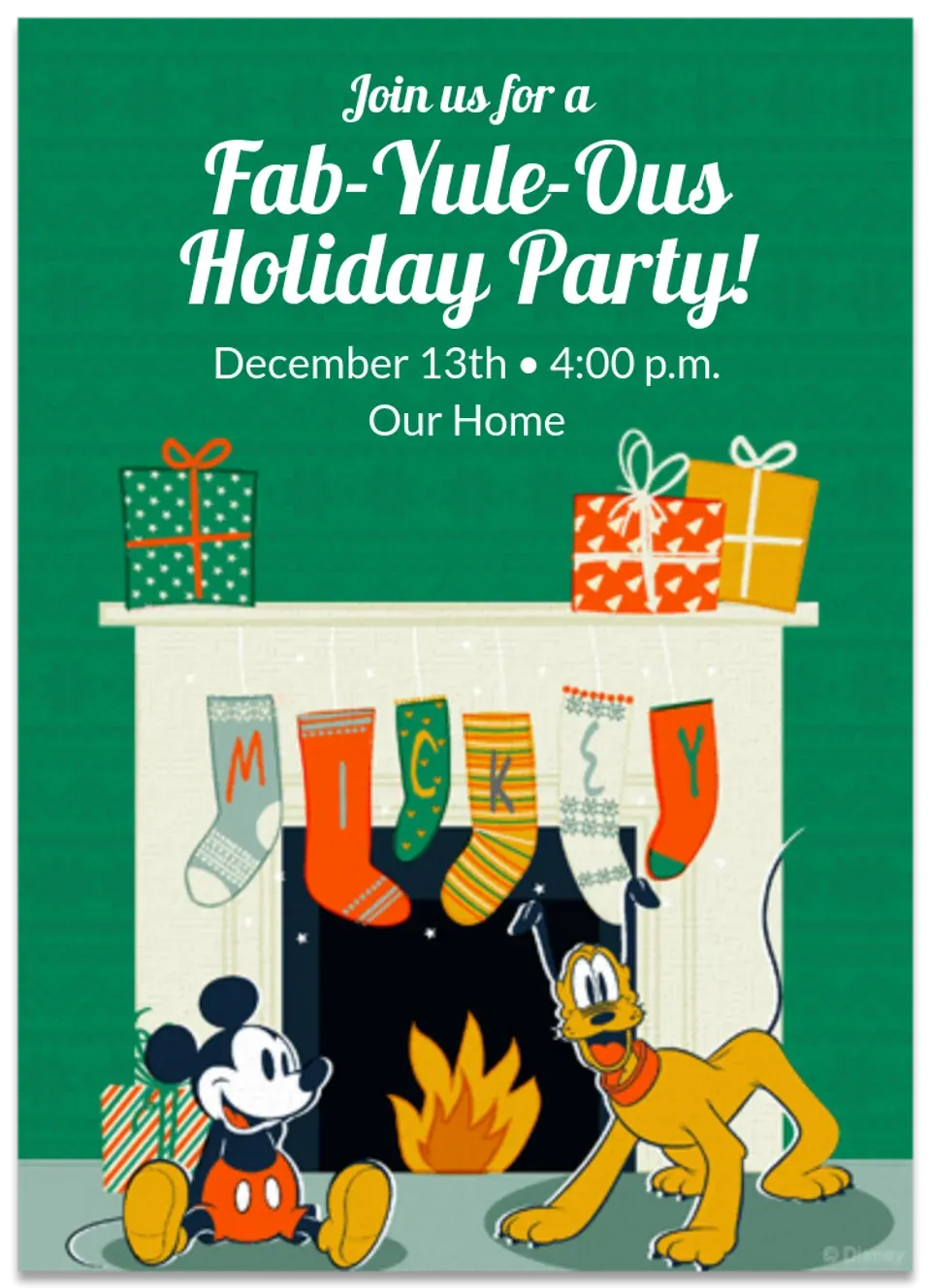 Fa La La Mickey card