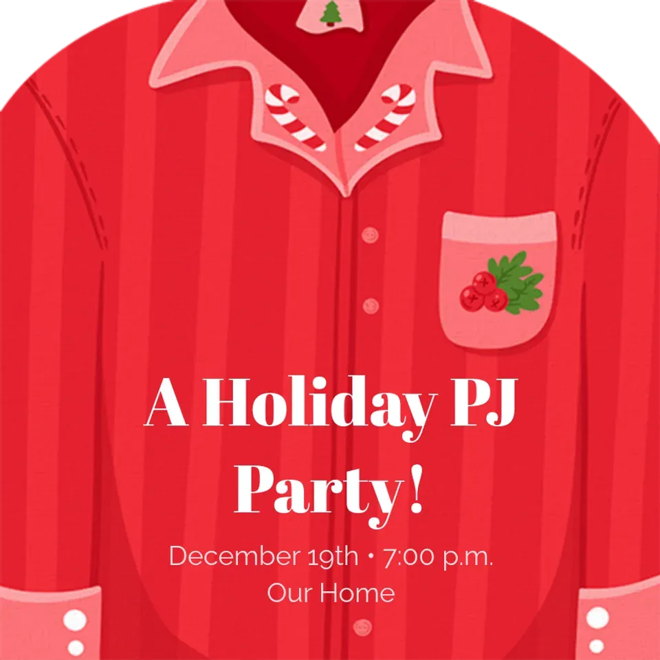 Christmas PJ Shirt card