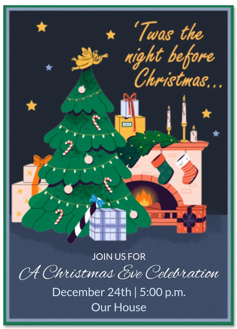 'Twas the Night Before card