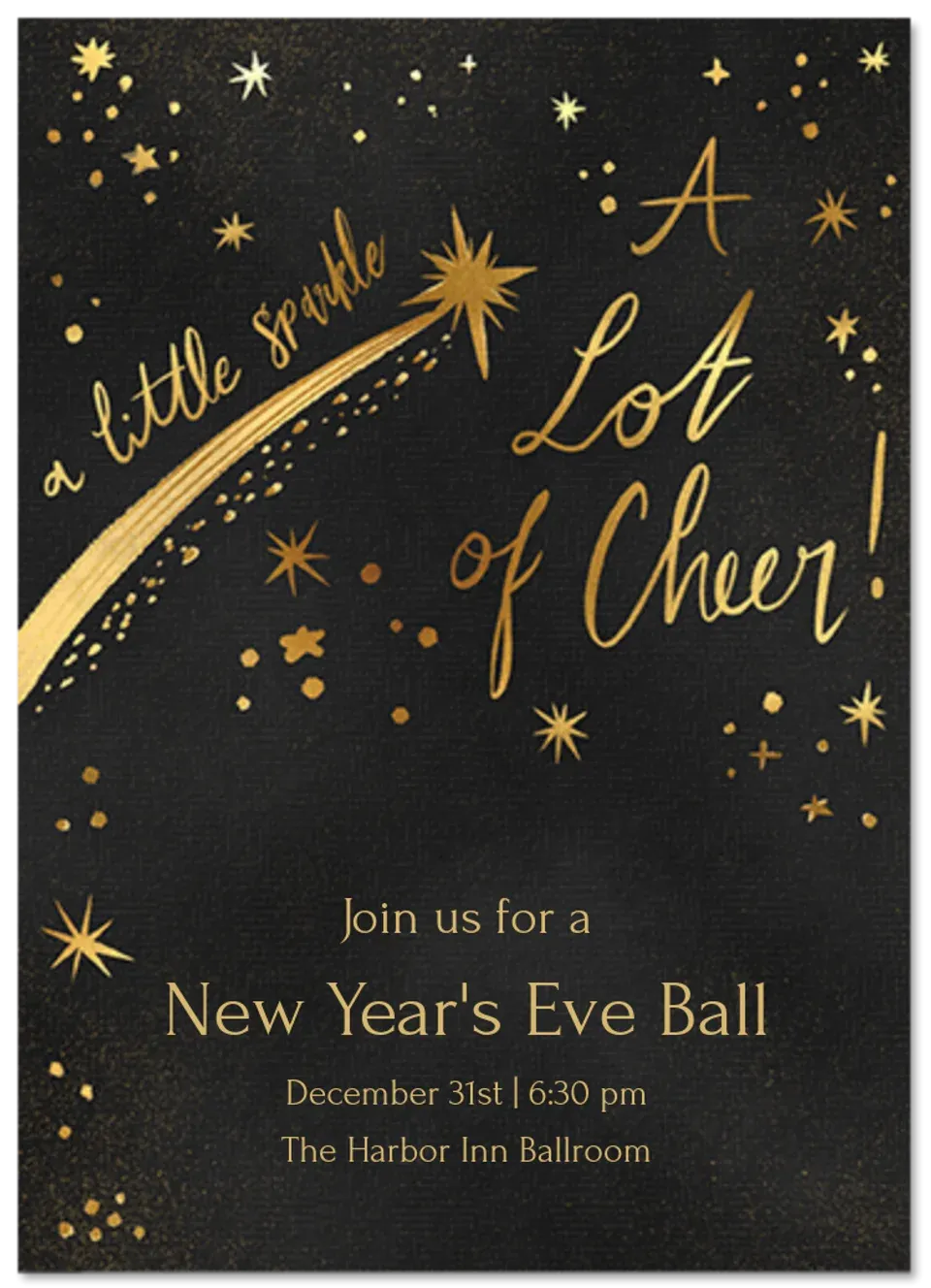 Sparkle & Cheer card