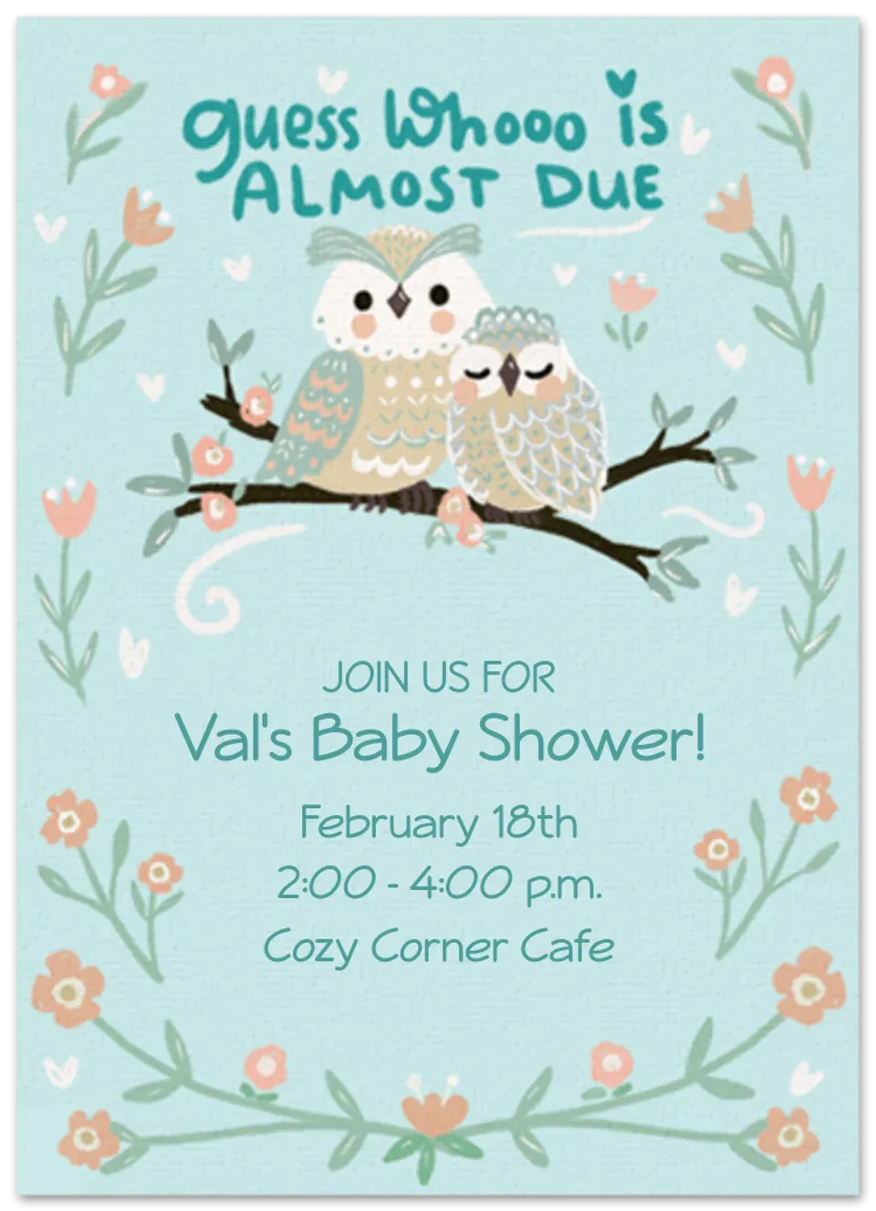 Guess Who's Due card