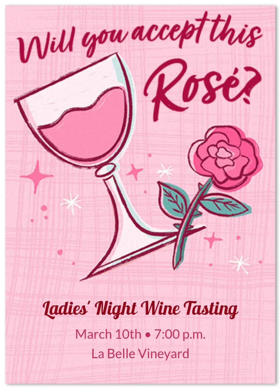 Accept This Rosé card