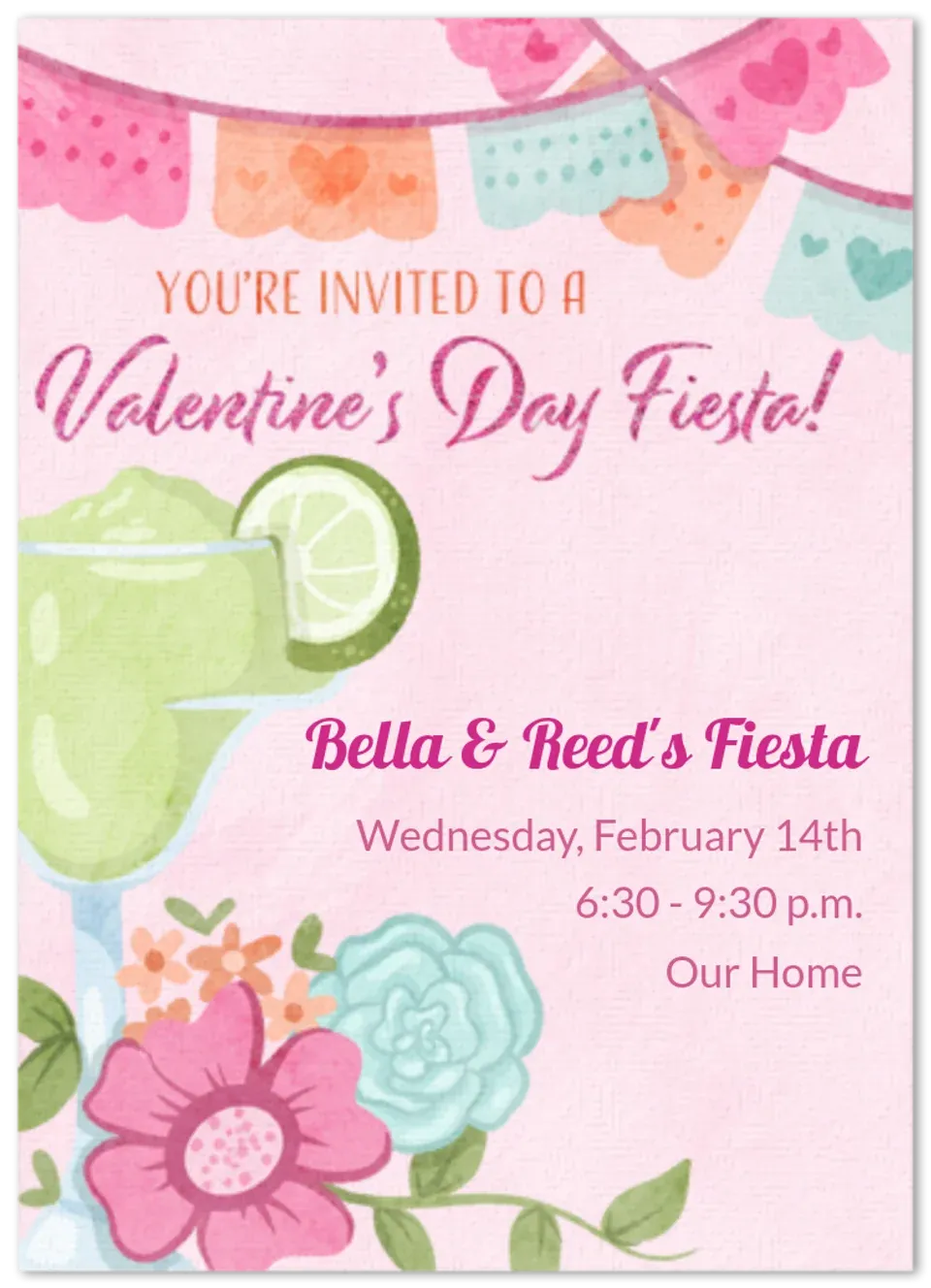 Valentine's Fiesta card