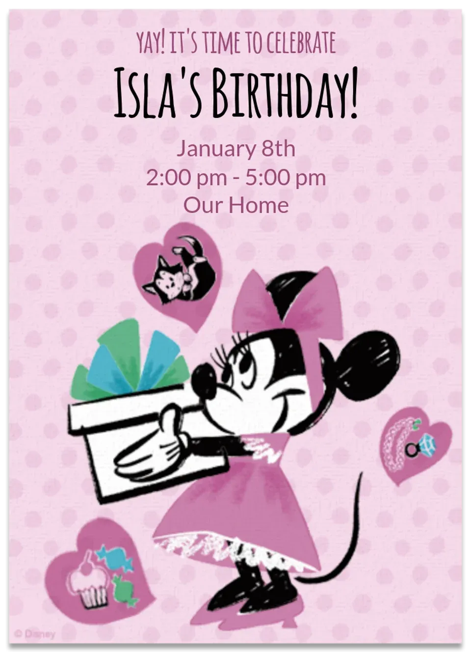 Minnie Mouse Birthday card