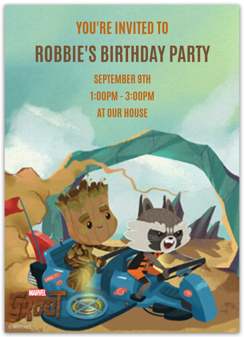 GOTG Groot Adventure card