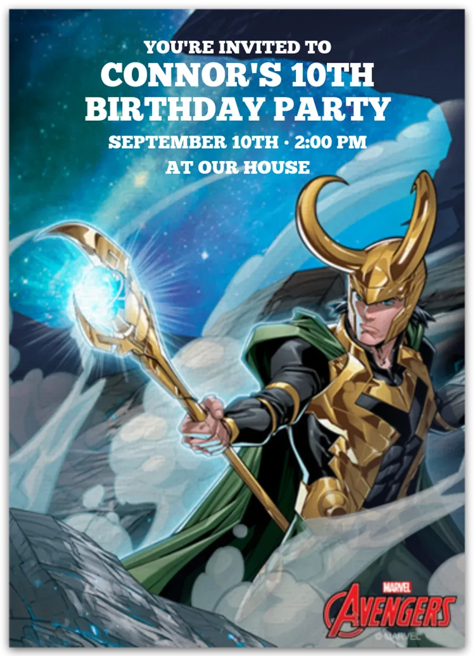 Avengers Loki card