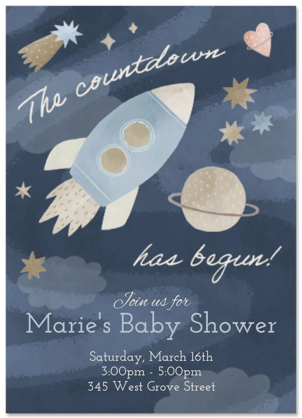 Baby Outer Space card