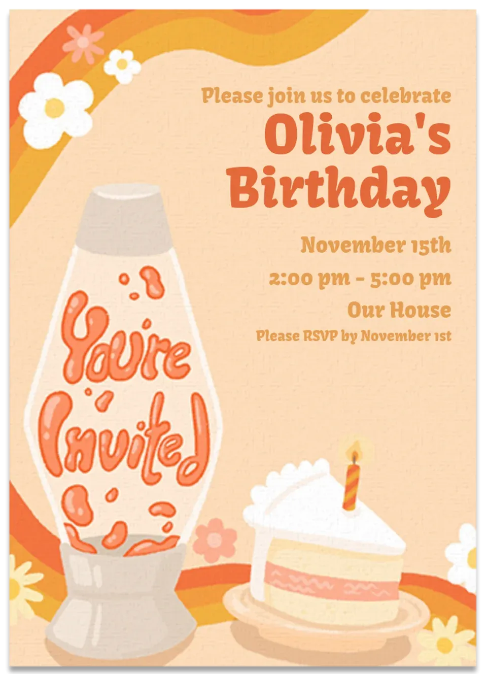 Birthday Lava Lamp card