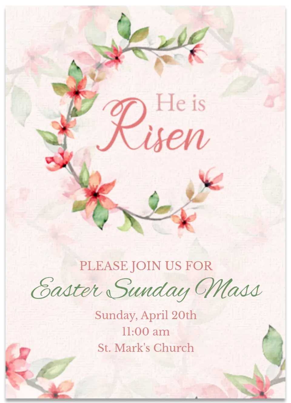 He Is Risen card
