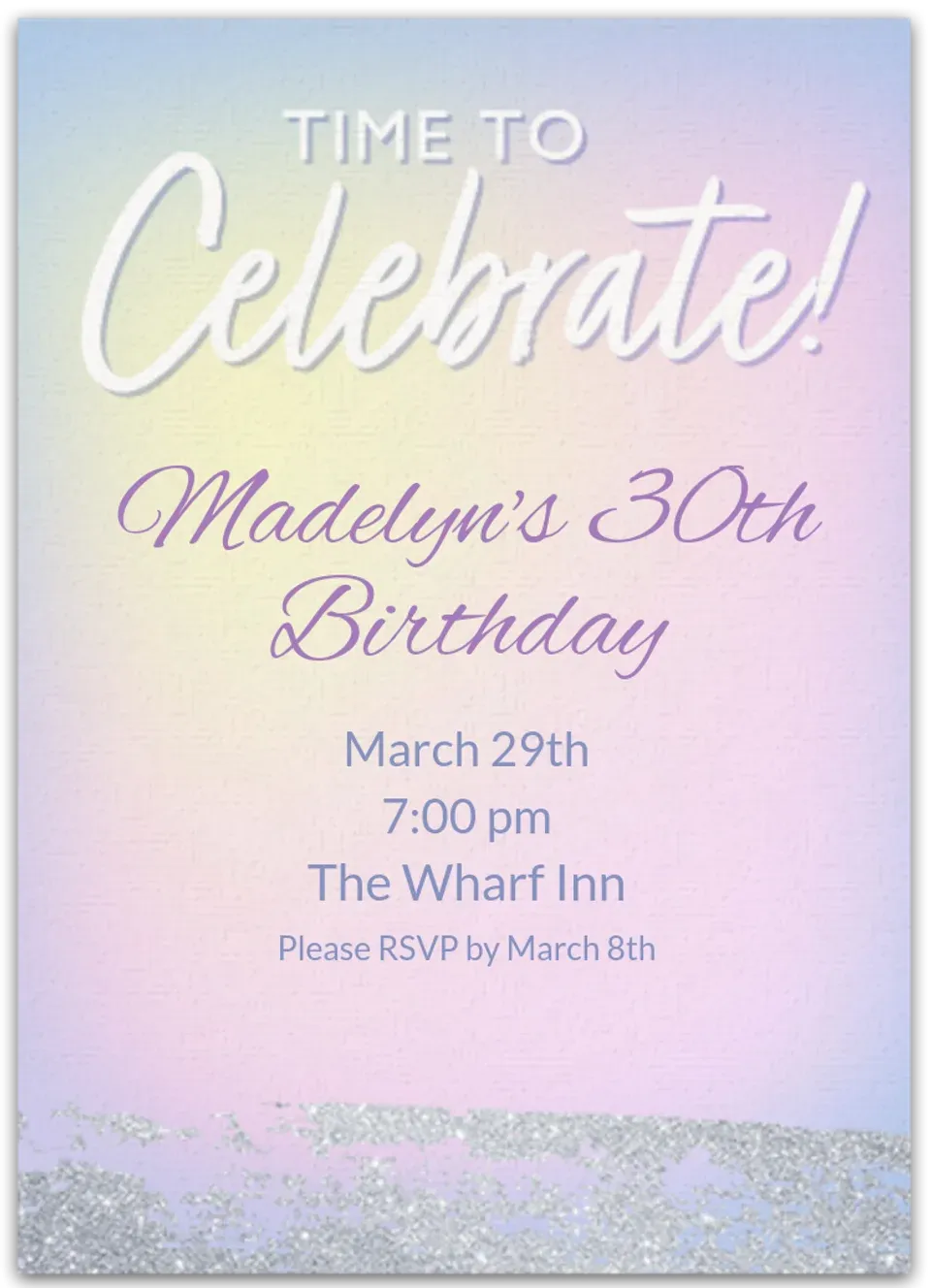 Holo Celebration card