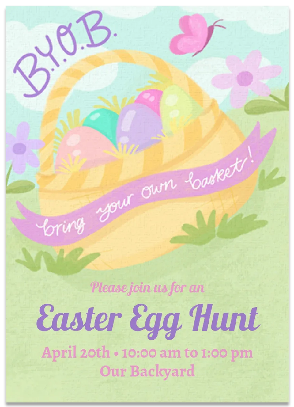 Bring Your Basket card