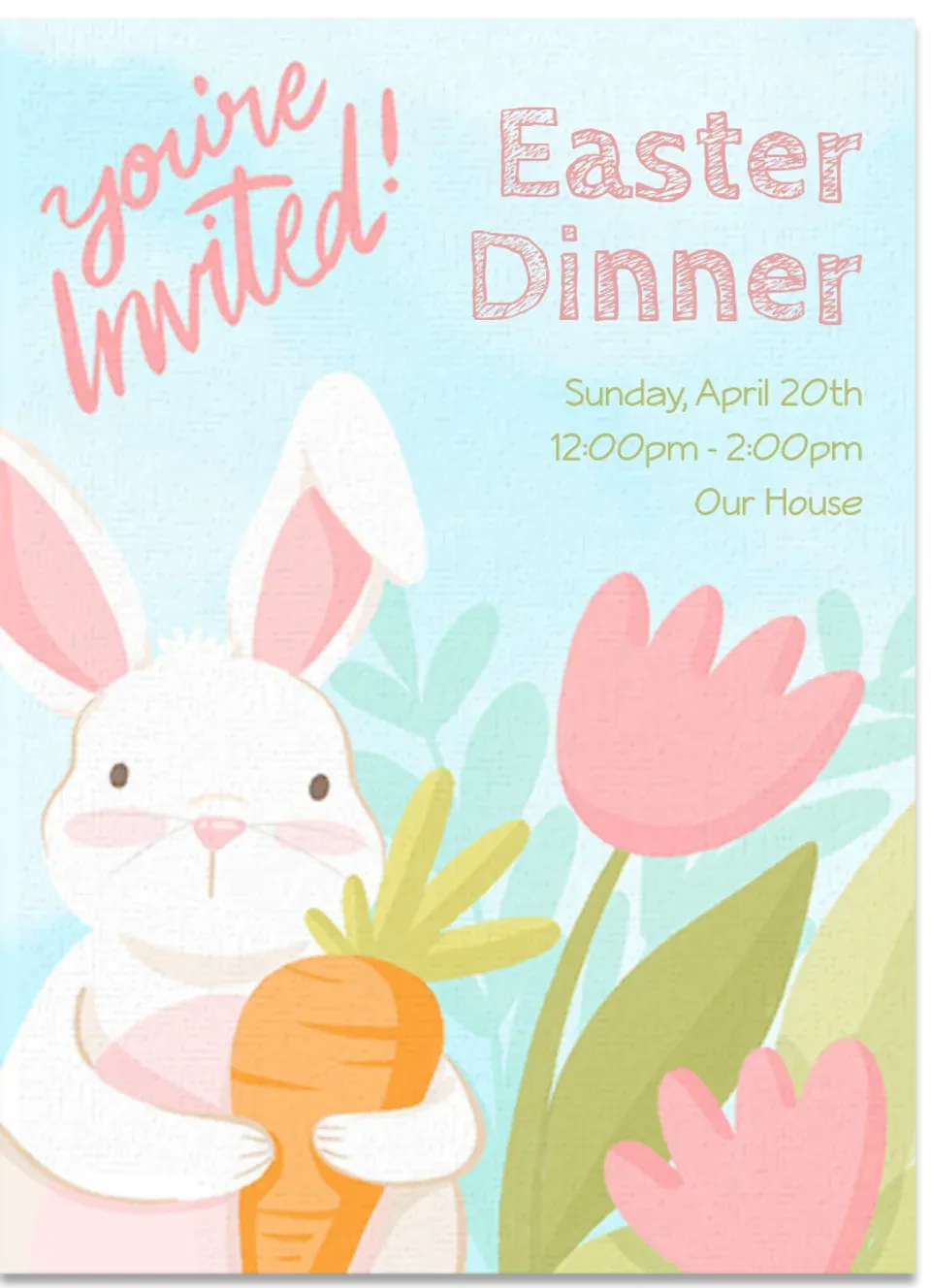 Wildflower Bunny card