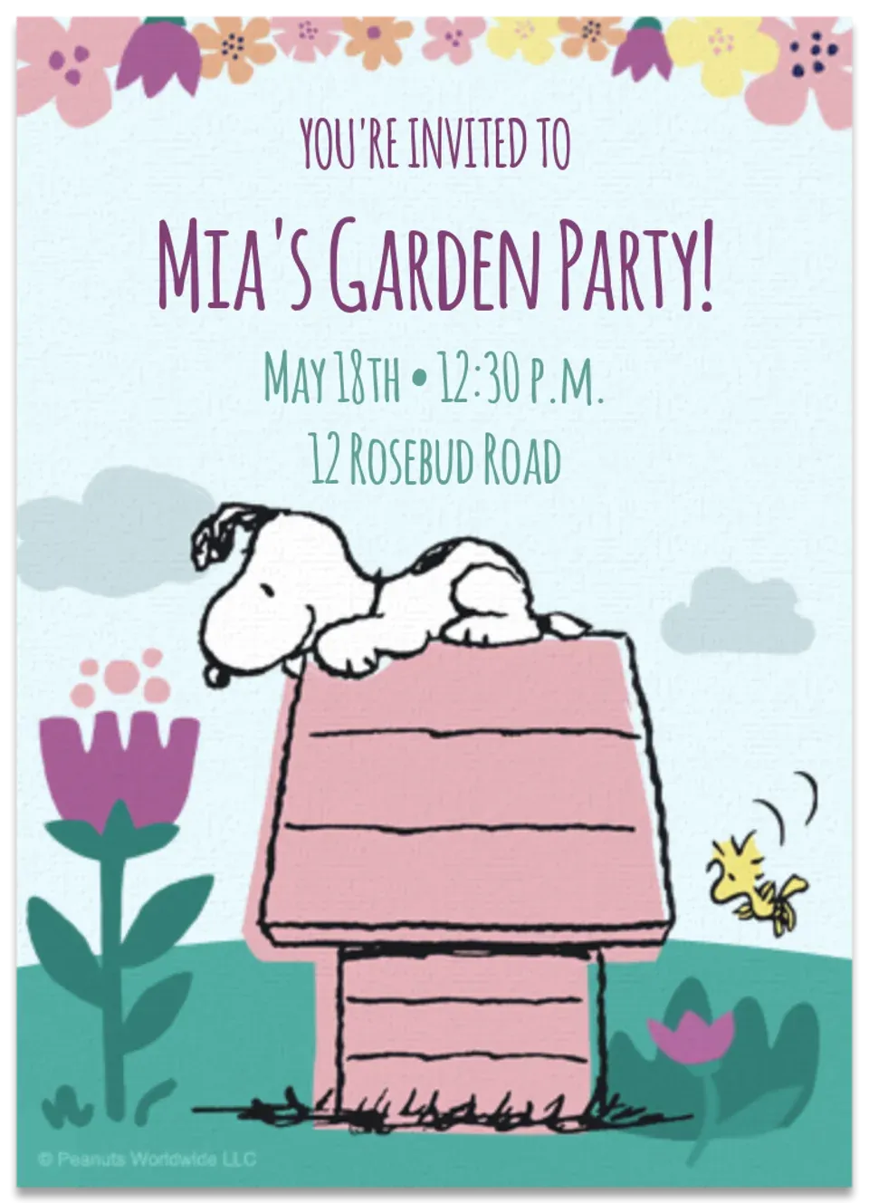 Peanuts | Spring Blooms card