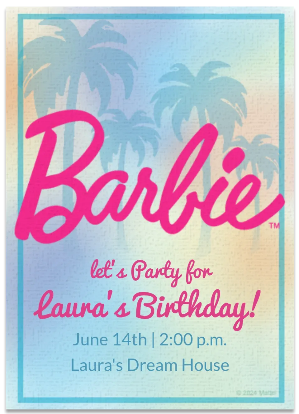 Barbie | Malibu card