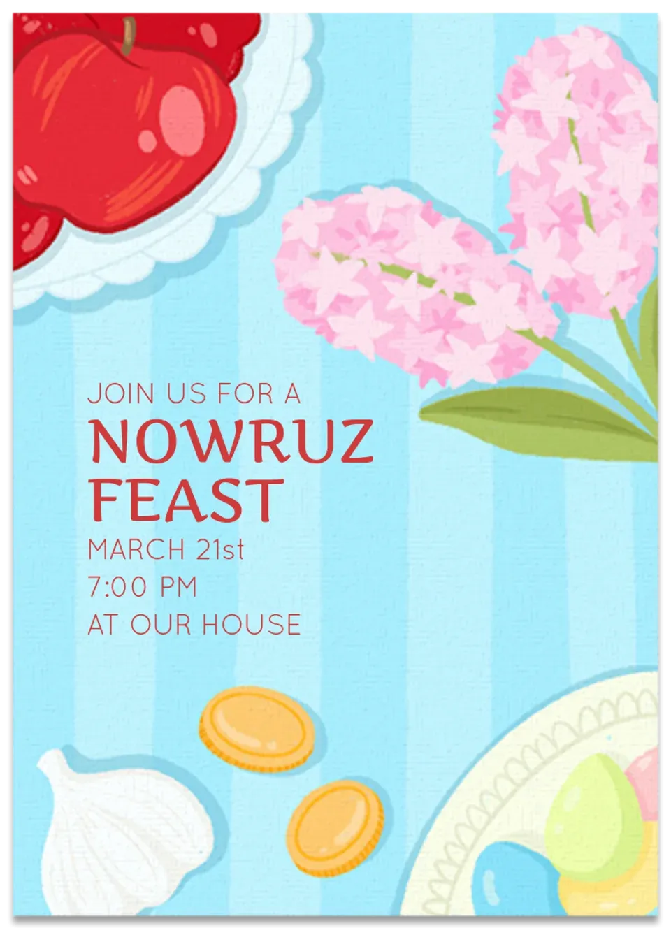 Nowruz Table card
