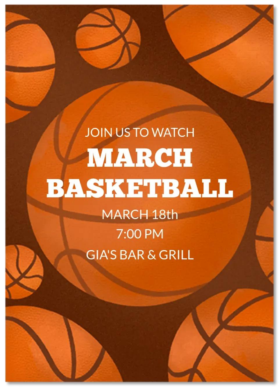 Basketball Pattern card