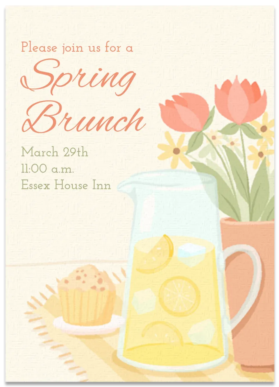 Blooming Spring Brunch card