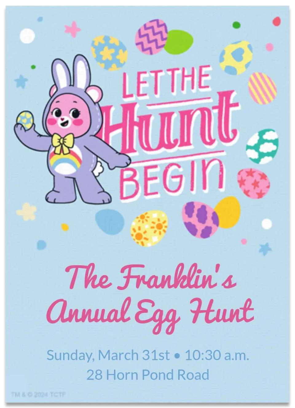 Care Bears | Easter card