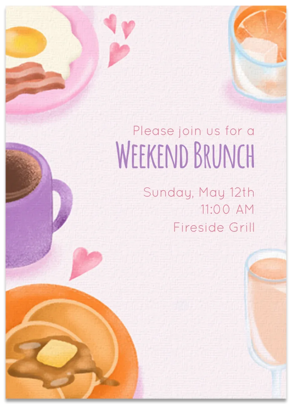 Brunch Table card