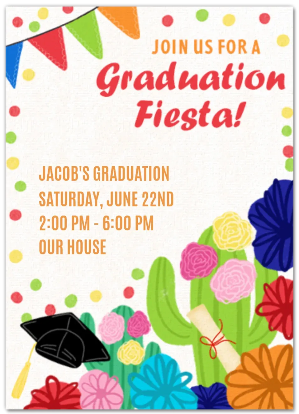Graduation Fiesta card