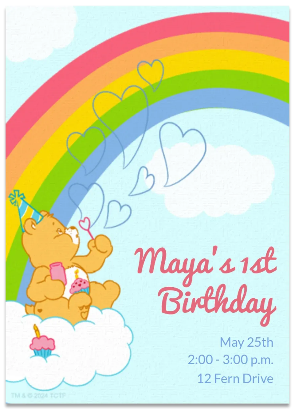 Care Bears | Birthday Rainbows card