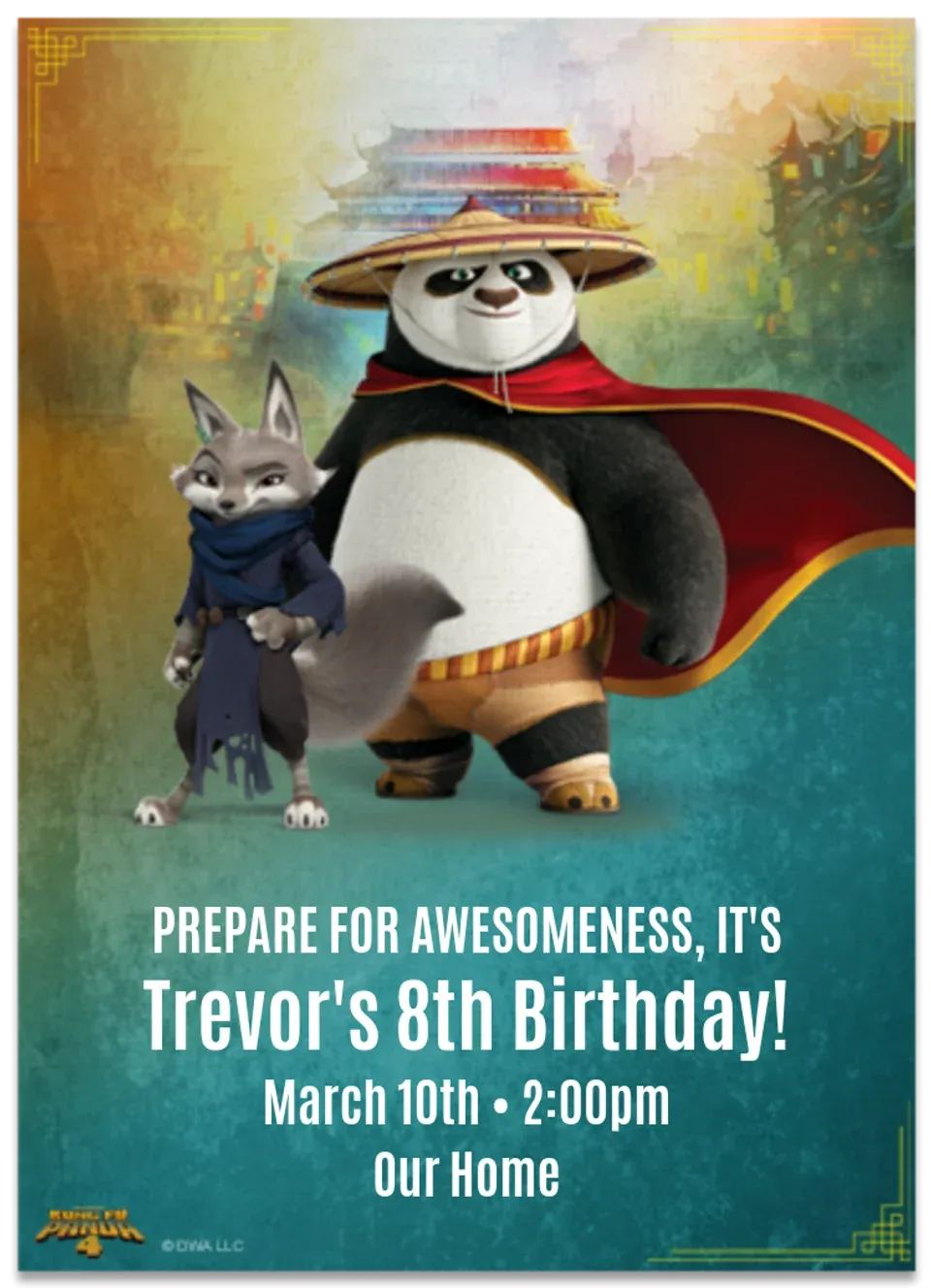 Kung Fu Panda 4 card