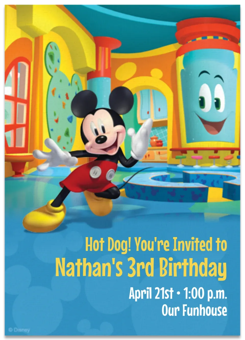 Disney Jr. Mickey card