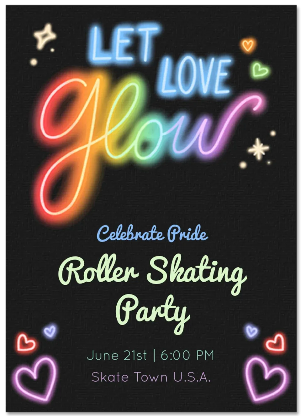 Pride Neon card